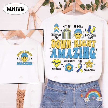 Special Education Teacher Shirt, Down Syndrome Awareness Shirt, SPED Teacher Shirt, Down Right Amazing T21, Special Education Teacher Gift