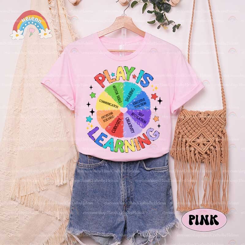 Teacher Shirt, Play Is Learning Teacher Tshirt, Teacher Life, Back To School, Kindergarten Teacher, Teacher Appreciation Gifts, Teacher Gift