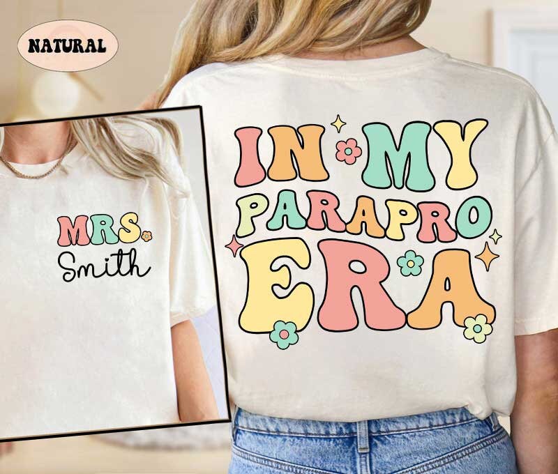 Paraprofessional Shirt, In My Parapro Era Shirt, Cool Para Club, Para Squad, Teacher Aide, Paraprofessional Gift, Teacher Appreciation Gift