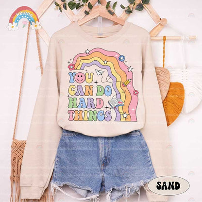 Teacher Shirt, You Can Do Hard Things Shirt, School Counselor Shirt, Special Education, Teacher Life Sweatshirt, Teacher Appreciation Gift