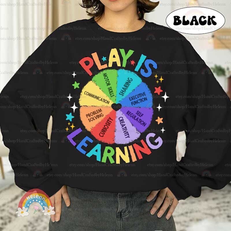 Teacher Shirt, Play Is Learning Teacher Tshirt, Teacher Life, Back To School, Kindergarten Teacher, Teacher Appreciation Gifts, Teacher Gift