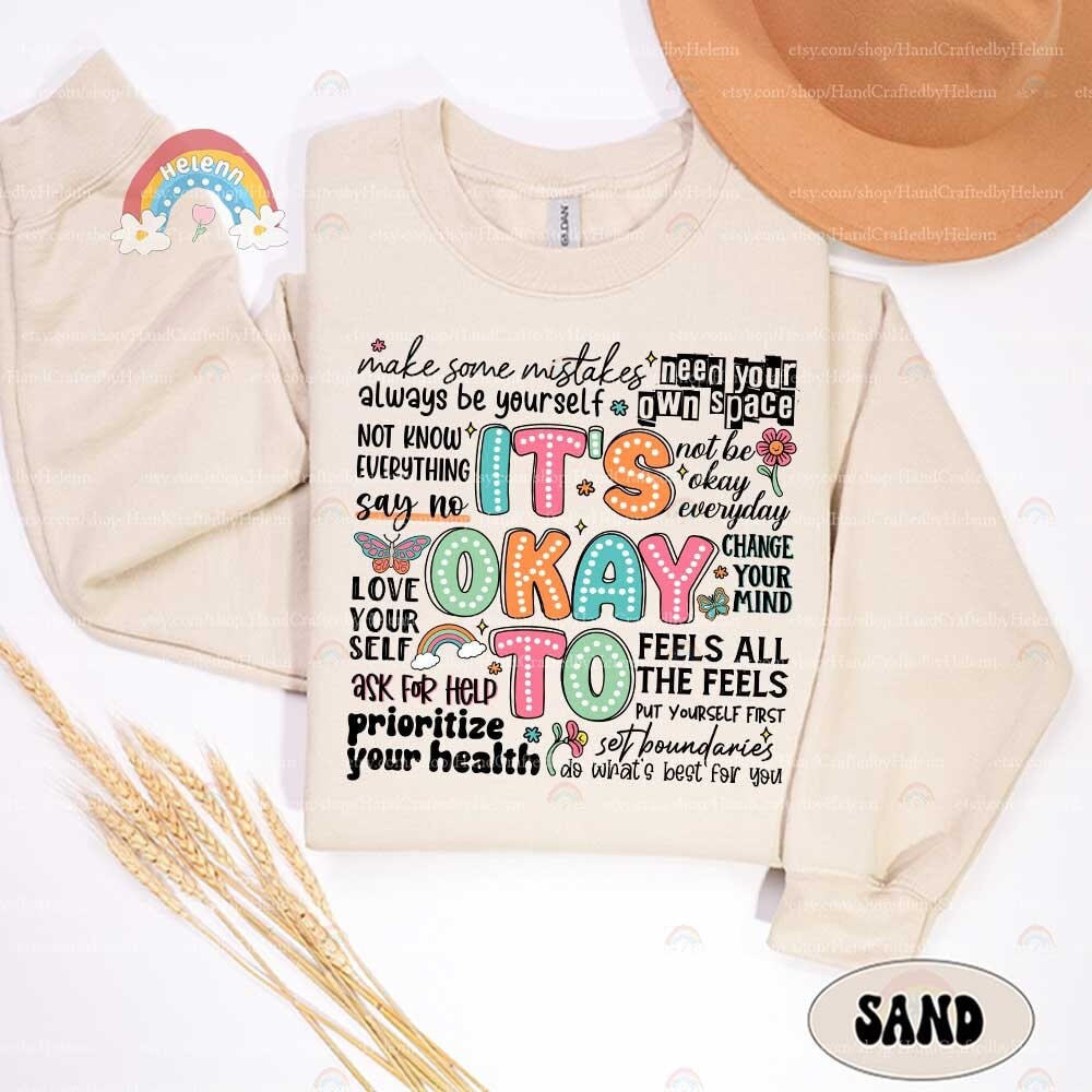 School Counselor Shirt, Mental Health Shirt, Its Okay to Shirt, Inclusion Positive Shirt, School Psychologist, Teacher Appreciation Gift