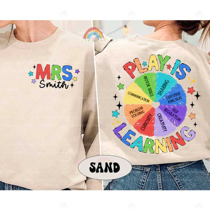 Teacher Shirt, Play Is Learning Teacher Shirt, Cute Teacher Life Shirt, Teacher Team Shirt, Kindergarten Teacher, Teacher Appreciation Gift