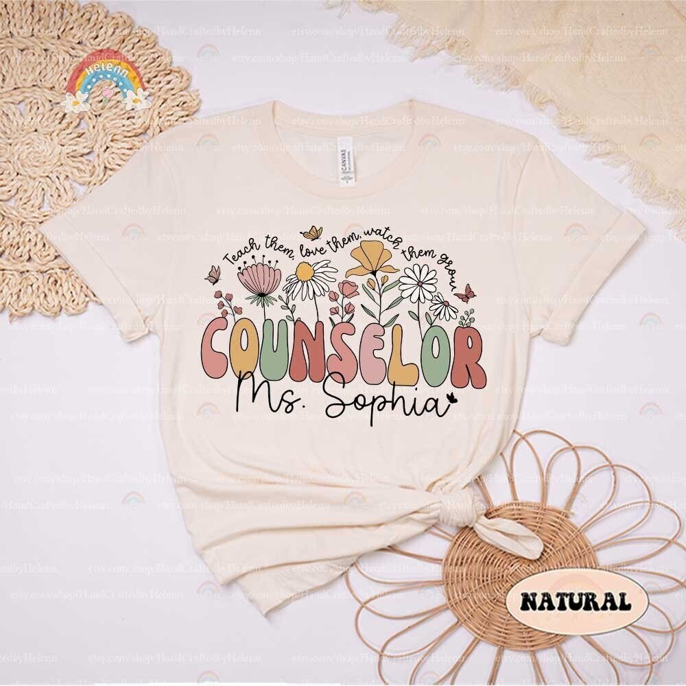 Personalized School Counselor Shirt, Teacher Appreciation Gift