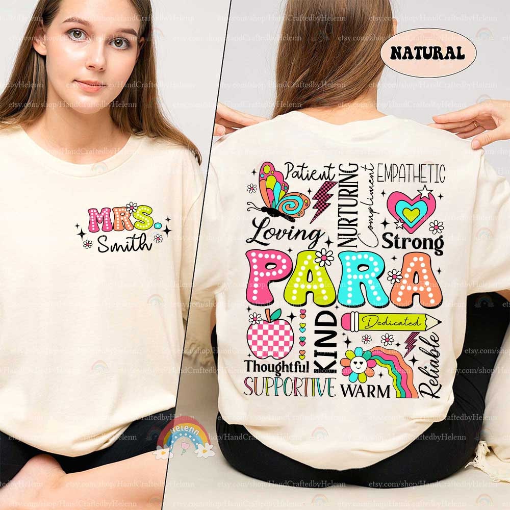 Bright and whimsical, this graphic highlights the word PARA in a rainbow of polka-dotted letters, complemented by a whimsical butterfly, a colorful heart, and an inspirational pencil.