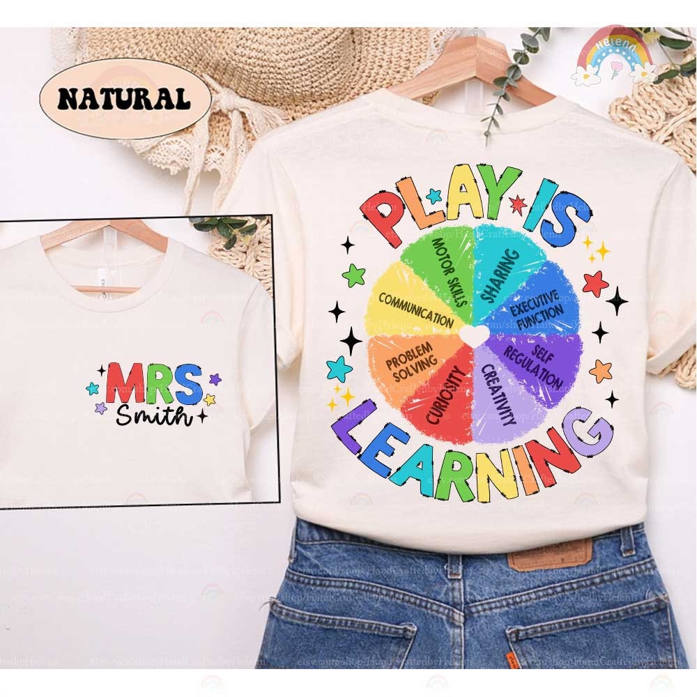 Teacher Shirt, Play Is Learning Teacher Shirt, Cute Teacher Life Shirt, Teacher Team Shirt, Kindergarten Teacher, Teacher Appreciation Gift