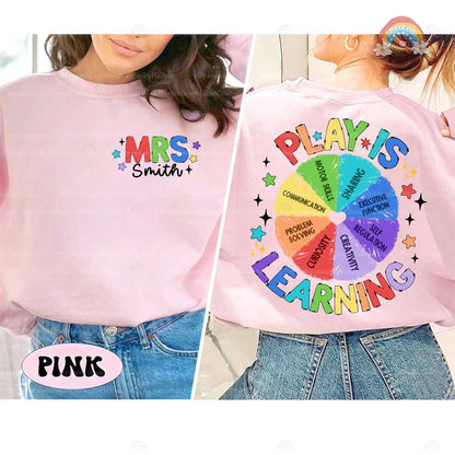 Teacher Shirt, Play Is Learning Teacher Shirt, Cute Teacher Life Shirt, Teacher Team Shirt, Kindergarten Teacher, Teacher Appreciation Gift