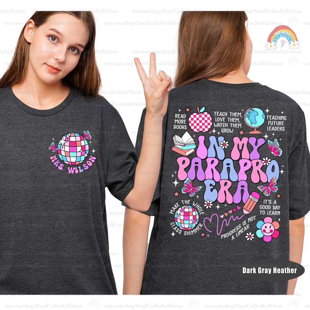 A colorful and inviting artwork that honors the paraprofessional&#39;s journey in education, with fun and educational symbols that enhance the overall charm and message.