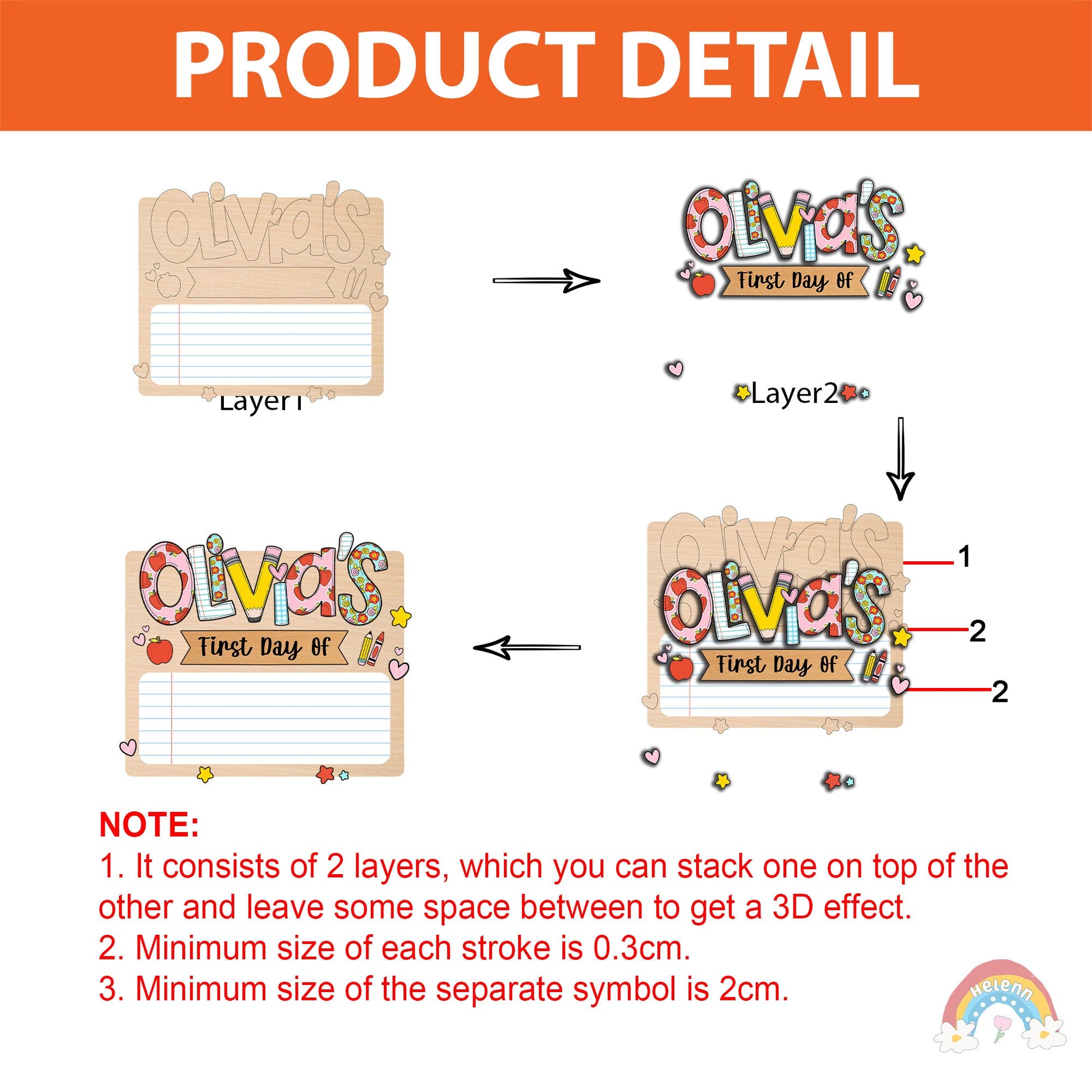 Custom First Day Of School Sign, Interchangeable Board, Back To School Sign, First And Last Day School Sign, Back To School Photo Prop