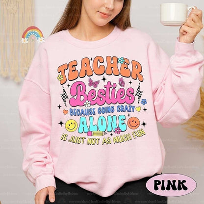 Teacher Shirt, Teacher Bestie Shirt, Funny Teacher Shirt, Teacher Coworker, Teaching Partner Tee, Back To School, Teacher Appreciation Gift