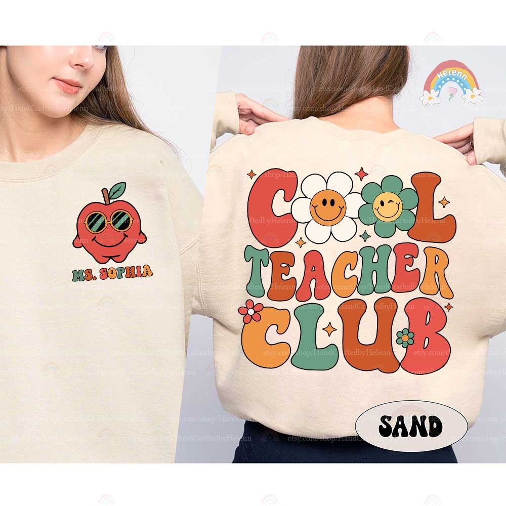 Teacher Shirt, Cool Teacher Club, Teacher Squad Shirt, Custom Teacher Gift, Back To School, Teachers Day, Teacher Appreciation Gift