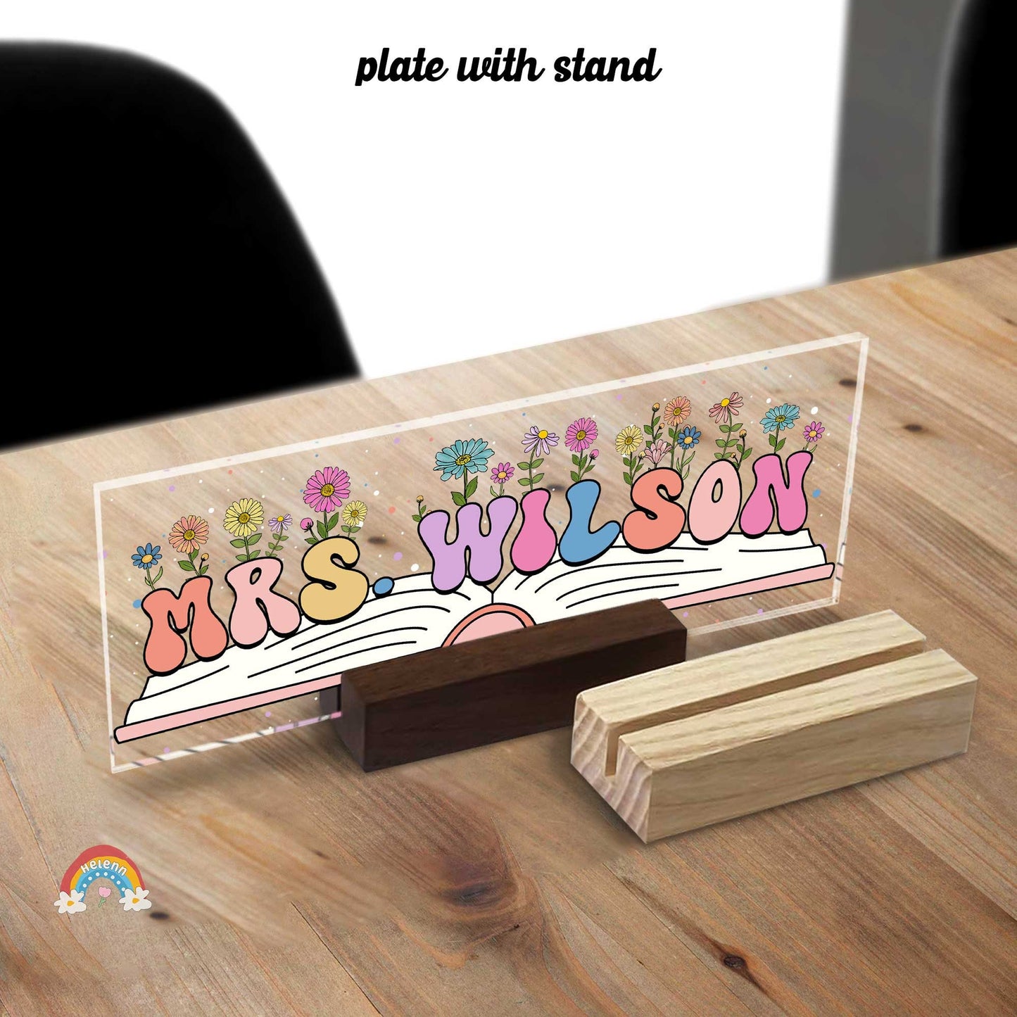 Personalized Teacher Name Plate, Custom Teacher Name Gift, Custom Teacher Acrylic Name Sign, Back To School Gift, Teacher Appreciation Gifts