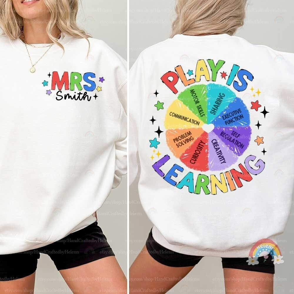 Teacher Shirt, Play Is Learning Teacher Shirt, Cute Teacher Life Shirt, Teacher Team Shirt, Kindergarten Teacher, Teacher Appreciation Gift