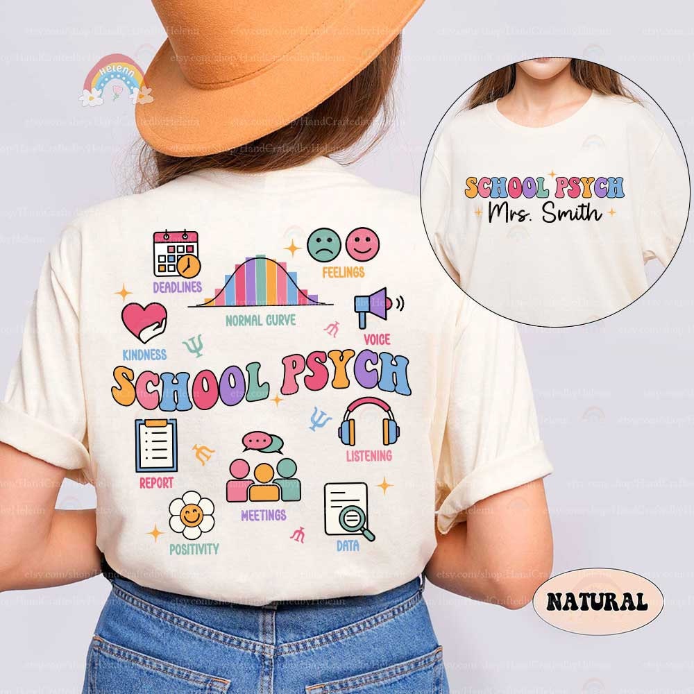 School Psychologist Shirt, Custom School Psychologist Shirt, School Psych Shirt, Personalized School Psych Gift, Teacher Graduation Gift