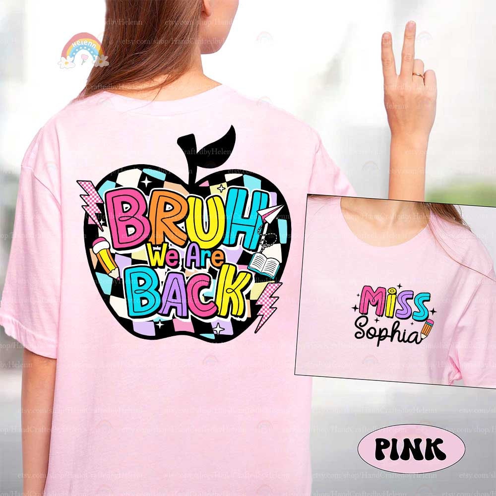 A bold and colorful artwork that captures the excitement of starting a new school year with bright letters and playful educational icons.