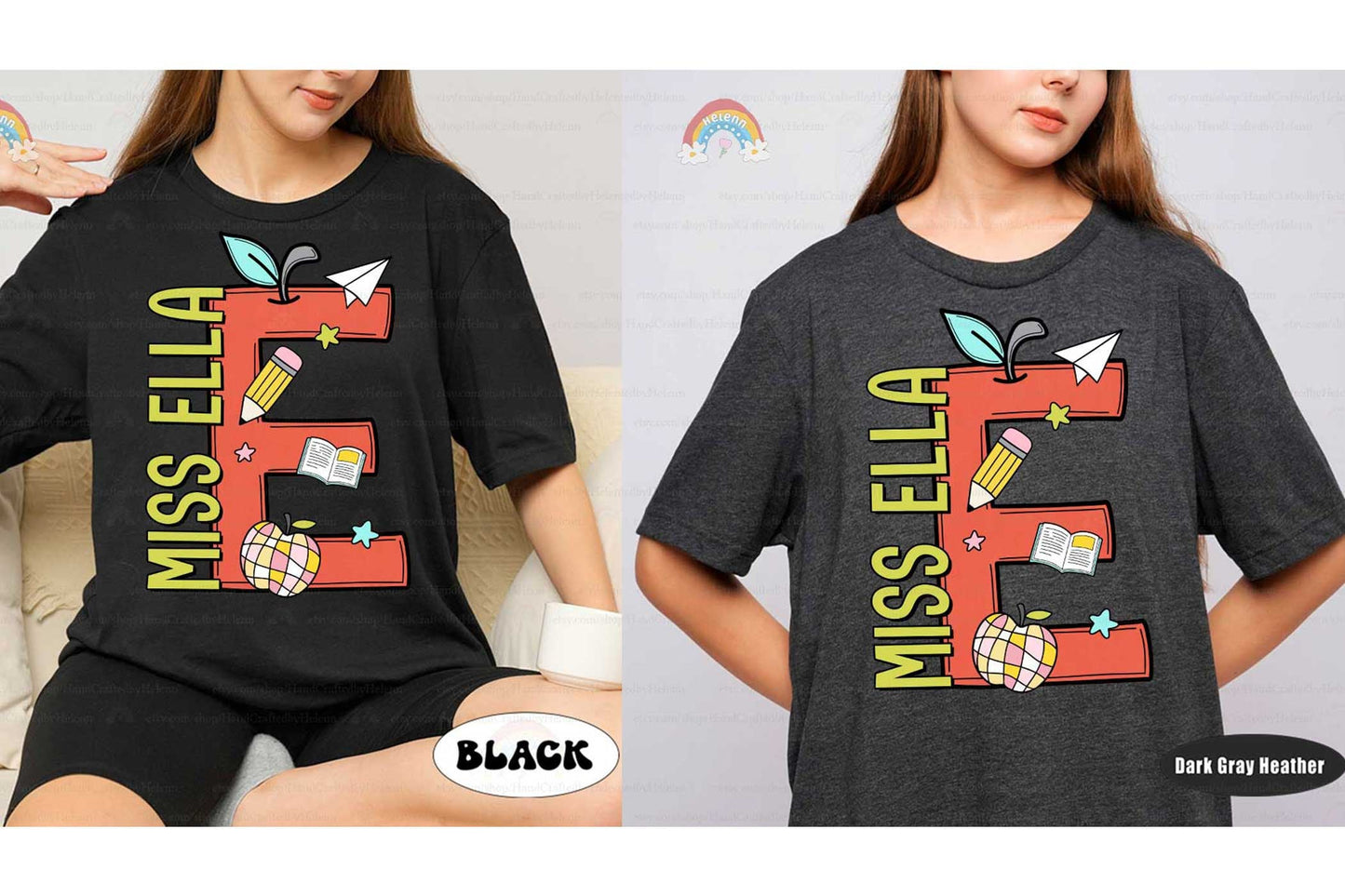 Personalized Teacher Shirt, Back To School Shirt, Custom Teacher Name Alphabet, First Day Of School, Teacher Team, Teacher Appreciation Gift