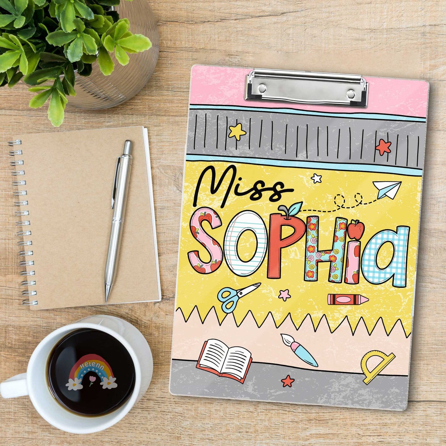 Custom Teacher Clipboard, Personalized Teacher Acrylic Clipboard, Back To School Gift, Teacher Appreciation Gift, Custom Clipboard With Name