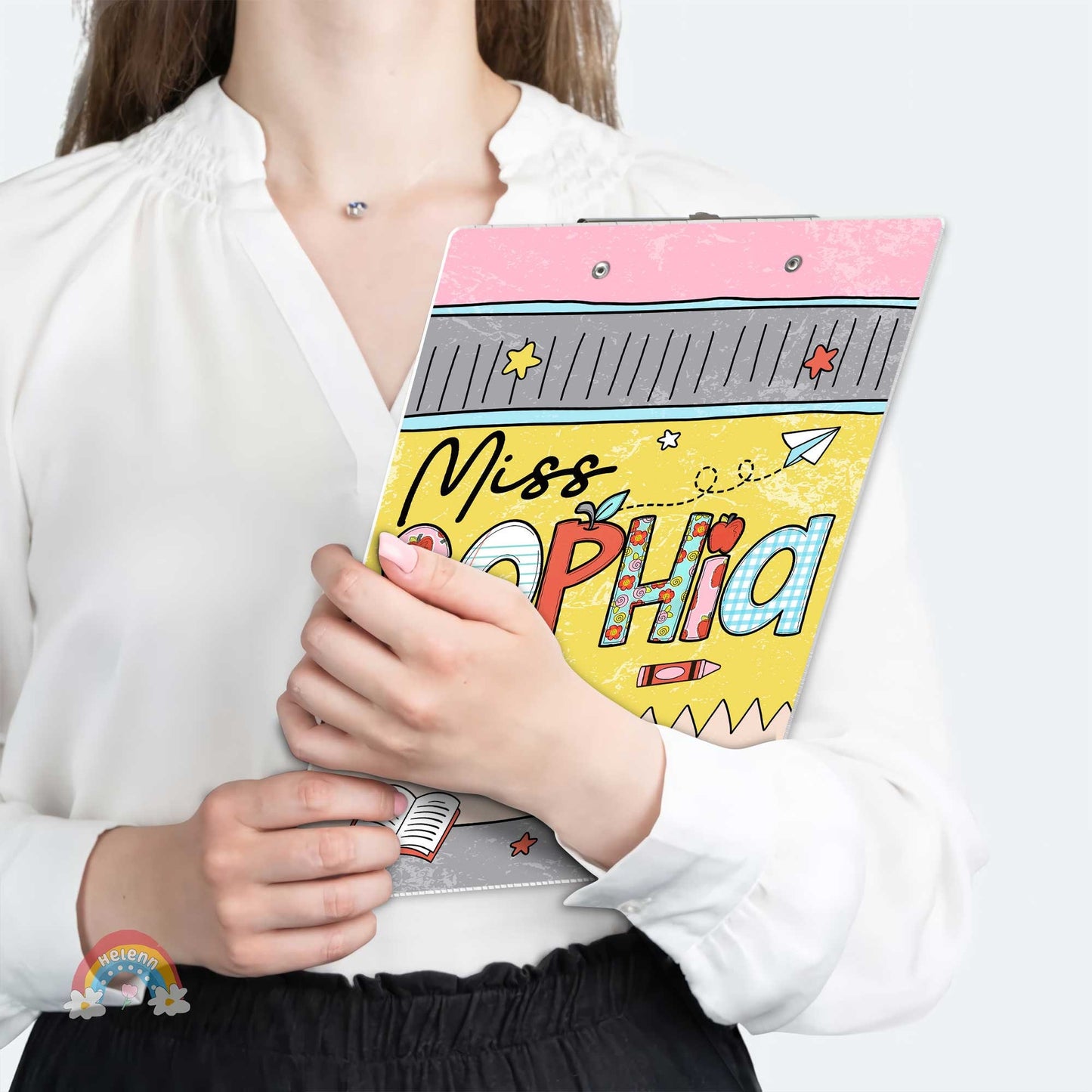 Custom Teacher Clipboard, Personalized Teacher Acrylic Clipboard, Back To School Gift, Teacher Appreciation Gift, Custom Clipboard With Name