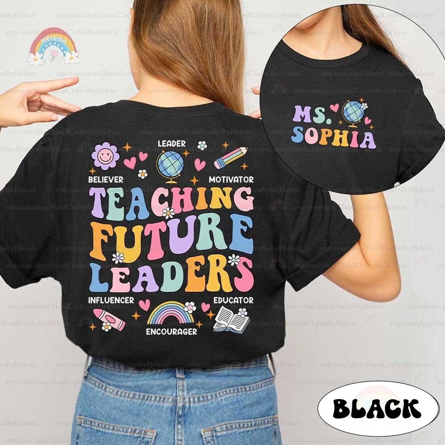 Teacher Shirt, Teaching Future Leaders Shirt, Back To School Shirt, Custom Teacher Shirt, Kindergarten Teacher, Teacher Appreciation Gift