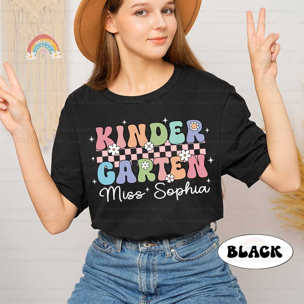 Teacher Shirt, Personalized Hello Grade Shirt, Custom Back To School Grade Shirt Kindergarten Shirt, Teacher Gift, Teacher Appreciation Gift