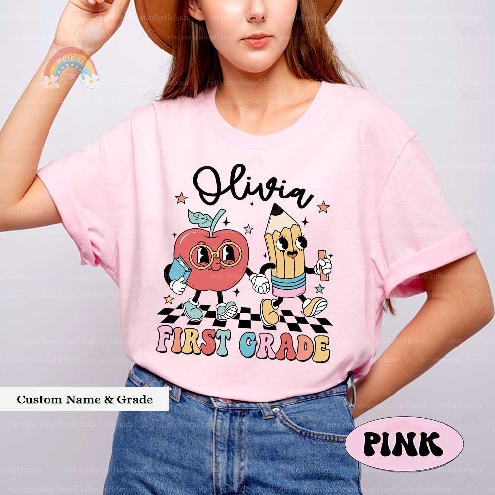 These cheerful and bright labels feature animated school-themed characters, making them an ideal choice for labeling and personalizing student gear for various grade levels.