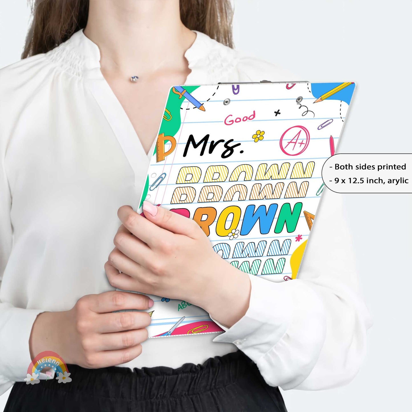 Custom Teacher Clipboard, Teacher Appreciation Gift, Custom Name Clipboard For Teacher, Personalized Teacher Name Gift, Back To School Gift