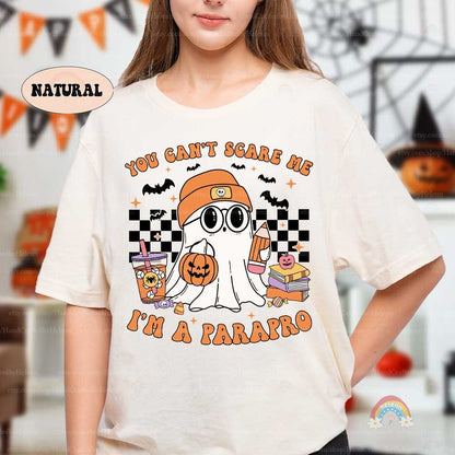 Paraprofessional Halloween Shirt, You Can't Scare Me Custom Spooky Parapro Pumpkins Fall Sweatshirt, Teacher Aide, Halloween Parapro Gift