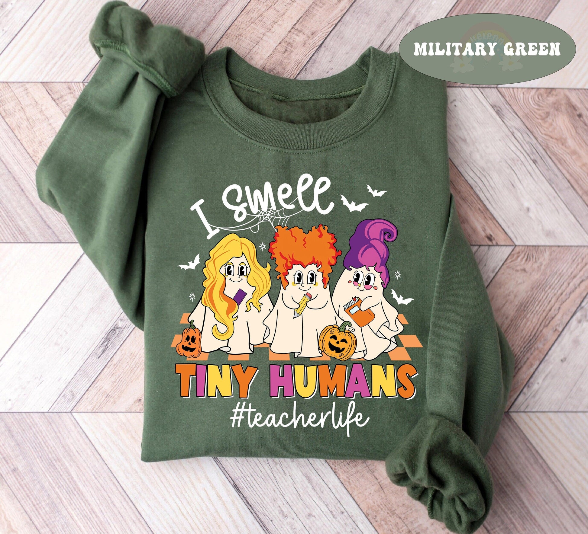 Teacher Halloween Shirt, I Smell Children Shirt, Spooky Teacher Shirt, Tiny Humans Shirt, Cute Ghost Teacher Shirt, Teacher Halloween Gift