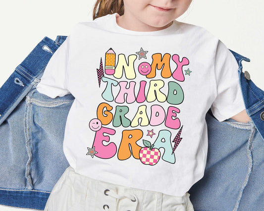 In My Third Grade Era, Third Grade Shirt, Kid School Shirt Kindergarten, School Custom Name Shirt, Back To School, 3rd Grade Team Shirt