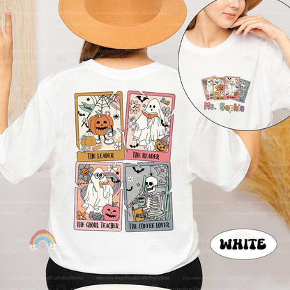 Teacher Halloween Shirt, Teacher Tarot Card Shirt, Teacher Card Shirt, Halloween Teacher Gift, Spooky Teacher, Kindergarten Teacher Shirt