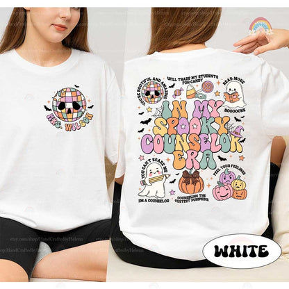 Custom School Counselor Halloween Shirt, Spooky Counselor Era, Pumpkin Fall Counselor Shirt, Counselor Sweatshirt, Counselor Halloween Gift