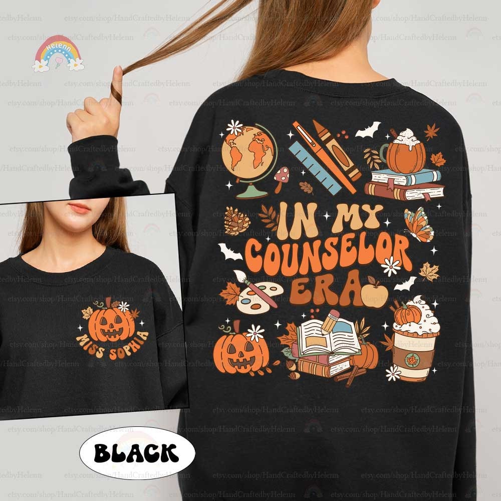 School Counselor Shirt, Retro Fall School Counselor Shirt, Personalized Counselor Shirt Autumn, School Counselor Gift, Gift For Counselor