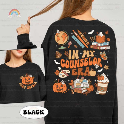 School Counselor Shirt, Retro Fall School Counselor Shirt, Personalized Counselor Shirt Autumn, School Counselor Gift, Gift For Counselor