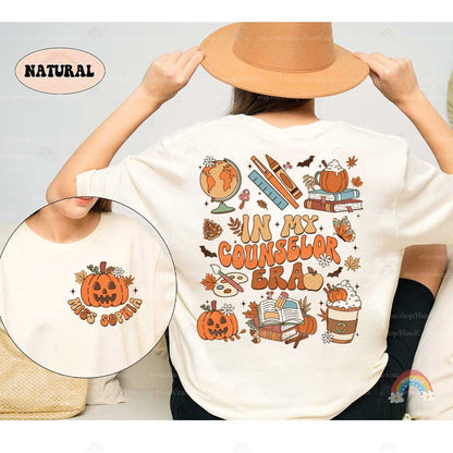 School Counselor Shirt, Retro Fall School Counselor Shirt, Personalized Counselor Shirt Autumn, School Counselor Gift, Gift For Counselor