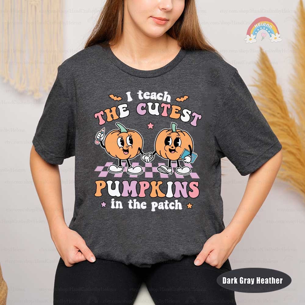 Teacher Halloween Shirt, I Teach The Cutest Pumpkins In The Patch, Spooky Teacher Shirt, Pumpkin Teacher Shirt, Teacher Halloween Gift