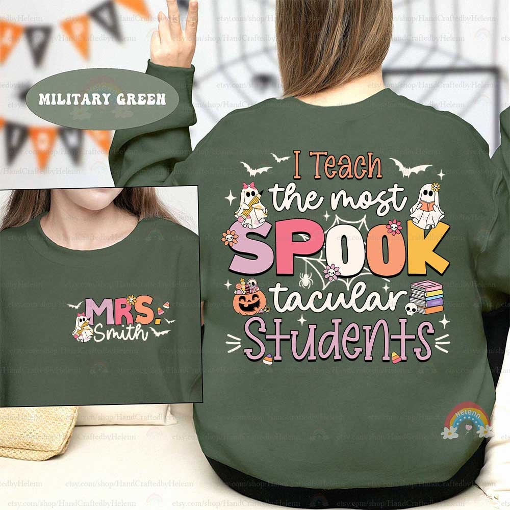 Teacher Halloween Shirt I Teach The Most Spooktacular Students, Spooky Teacher Trick Or Teach, Pumpkin Teacher Fall, Teacher Halloween Gift