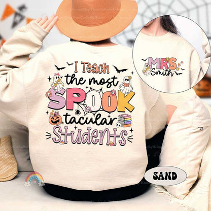 Teacher Halloween Shirt I Teach The Most Spooktacular Students, Spooky Teacher Trick Or Teach, Pumpkin Teacher Fall, Teacher Halloween Gift
