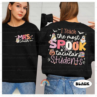 Teacher Halloween Shirt I Teach The Most Spooktacular Students, Spooky Teacher Trick Or Teach, Pumpkin Teacher Fall, Teacher Halloween Gift