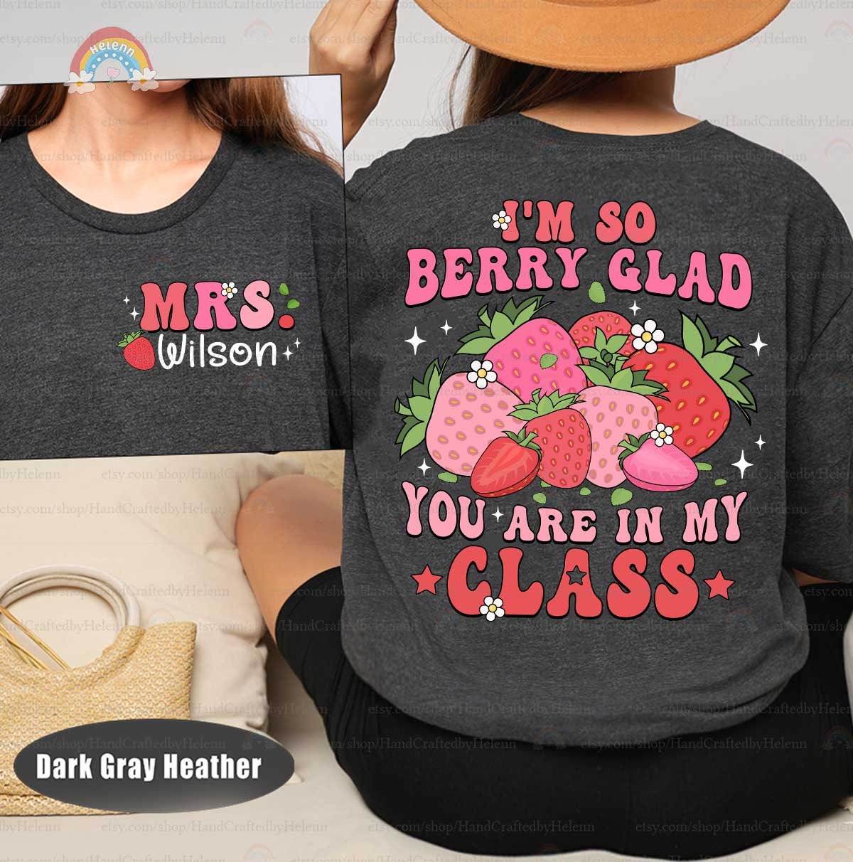 Custom Teacher Shirt, Strawberry Teacher Back To School Shirt, Funny Cute Teacher Shirt, Elementary Teacher Shirt, Teacher Appreciation Gift