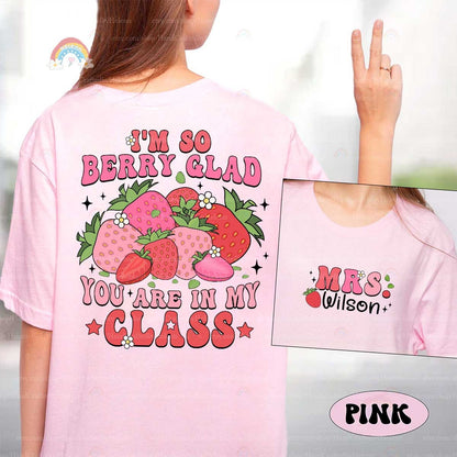 Custom Teacher Shirt, Strawberry Teacher Back To School Shirt, Funny Cute Teacher Shirt, Elementary Teacher Shirt, Teacher Appreciation Gift