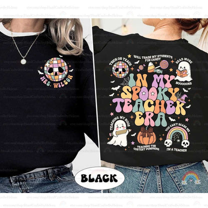 Teacher Halloween Shirt In My Spooky Teacher Era Shirt, Trick or Teach, Teaching My Boos, Pumpkin Teacher Fall Shirt, Halloween Teacher Gift