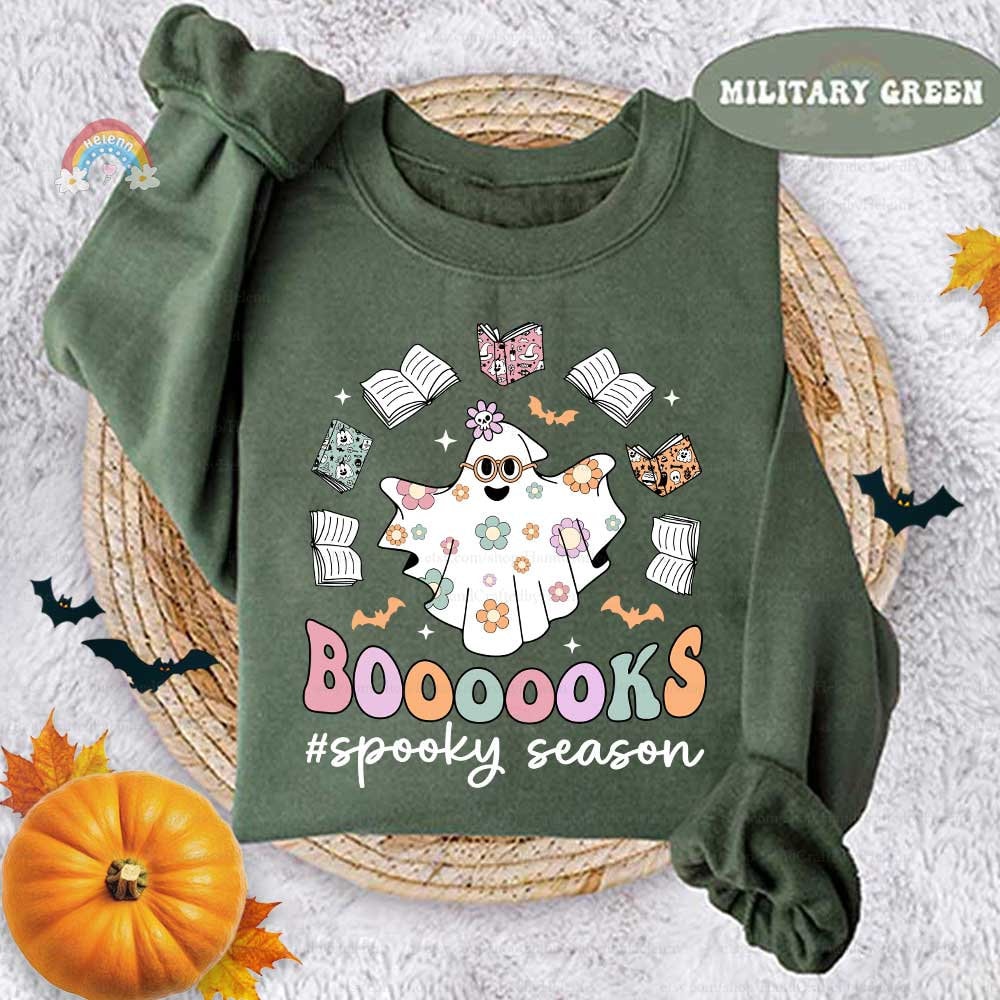 Teacher Halloween Shirt, Read More Books, Spooky Teacher Shirt, Ghost Reading Books Shirt, Librarian Halloween Shirt, Book Lovers Halloween