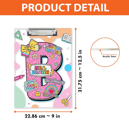 Custom Teacher Clipboard Back To School Gift, Composition Book Clipboard For Teacher, Teacher Christmas Gift, Teacher Appreciation Gifts