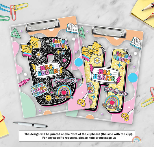 Custom Teacher Clipboard Back To School Gift, Composition Book Clipboard For Teacher, Teacher Christmas Gift, Teacher Appreciation Gifts