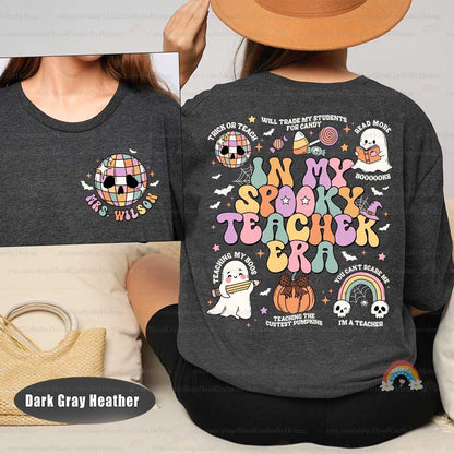 Teacher Halloween Shirt In My Spooky Teacher Era Shirt, Trick or Teach, Teaching My Boos, Pumpkin Teacher Fall Shirt, Halloween Teacher Gift