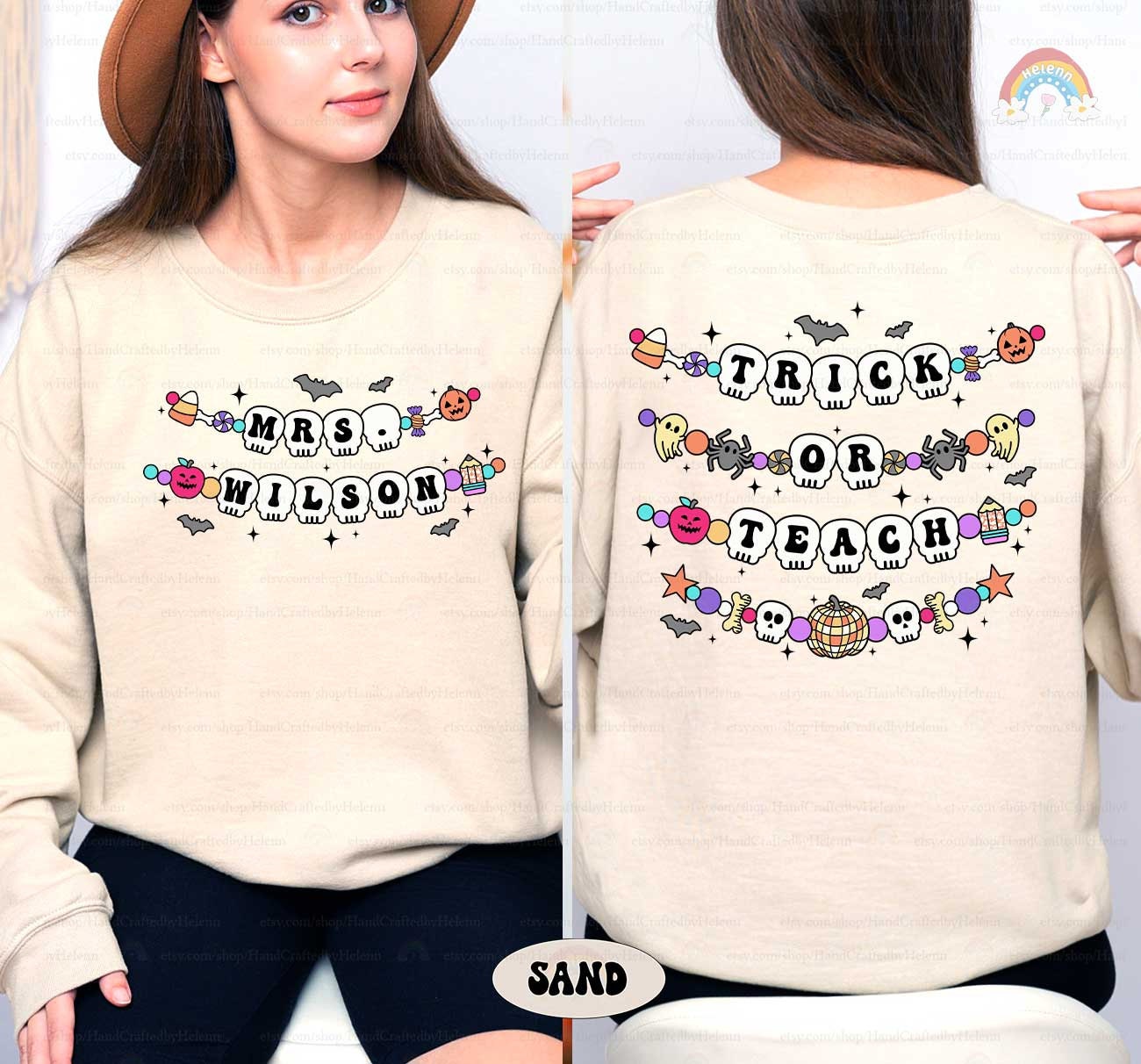 Custom Teacher Halloween Shirt Trick or Teach, Teaching My Boos, Spooky Teacher, Pumpkin Teacher Funny Teacher Shirt, Halloween Teacher Gift