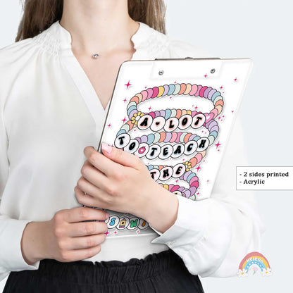 Personalized Teacher Clipboard A Lot To Teach, Teacher Acrylic Clipboard Both Sides Printed, Back To School Gift, Teacher Appreciation Gift