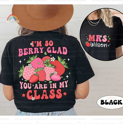 Custom Teacher Shirt, Strawberry Teacher Back To School Shirt, Funny Cute Teacher Shirt, Elementary Teacher Shirt, Teacher Appreciation Gift
