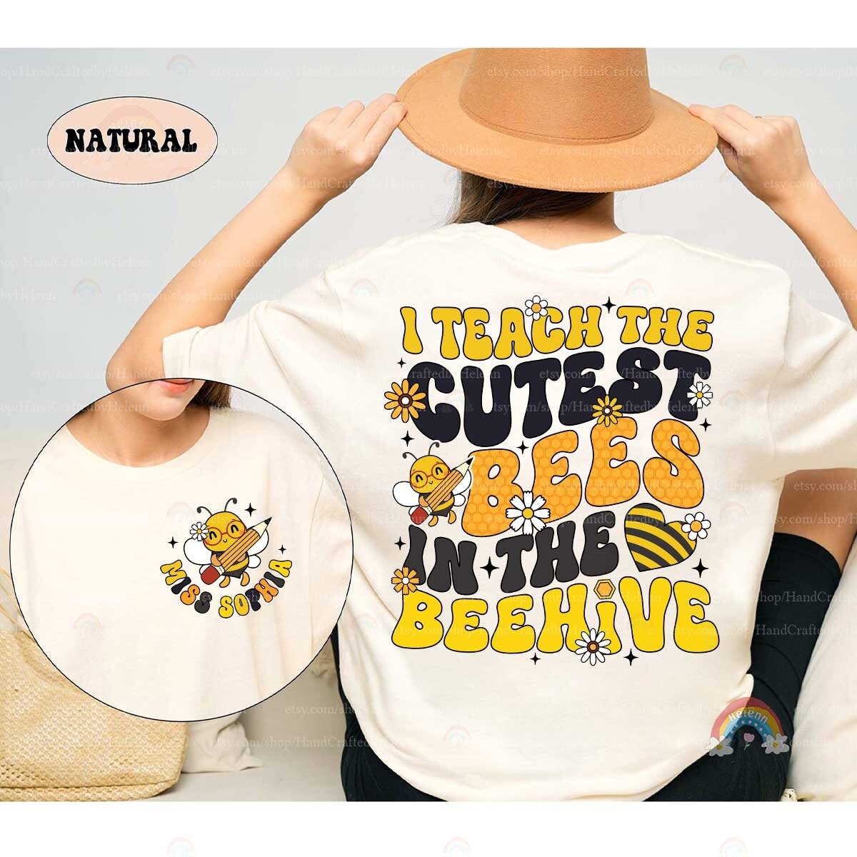Teacher Shirt, I Teach The Cutest Bees In The Beehive, Back To School, Funny Teacher Shirt, Kindergarten Teacher, Teacher Appreciation Gift