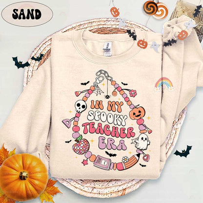 Teacher Halloween Shirt, In My Spooky Teacher Era, Trick Or Teach Shirt, Spooktacular Teacher Halloween Sweatshirt, Halloween Teacher Gifts